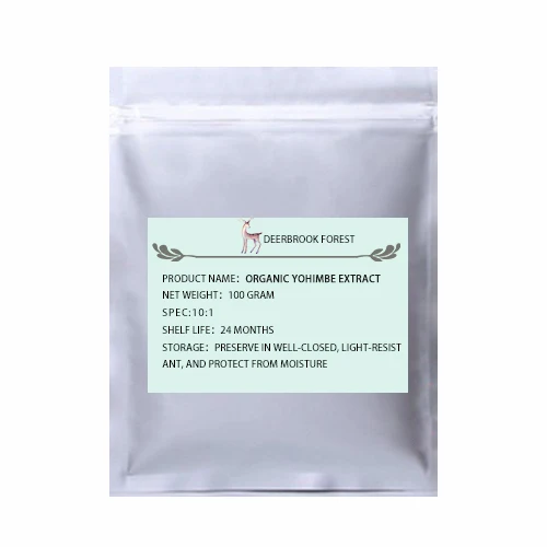 100g(3.53oz) Сертифицированный USDA и EC органический экстракт Yohimbe 10:1 гидрохлорид Yohimbine - Цвет: 100g(3.53oz)