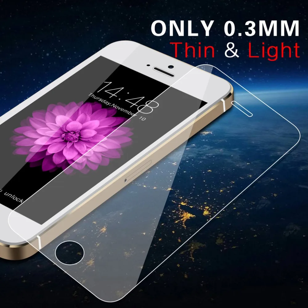 GABOOM 3D изогнутый край закаленное Стекло пленка для iphone 5 5S SE 9 H Экран протектор