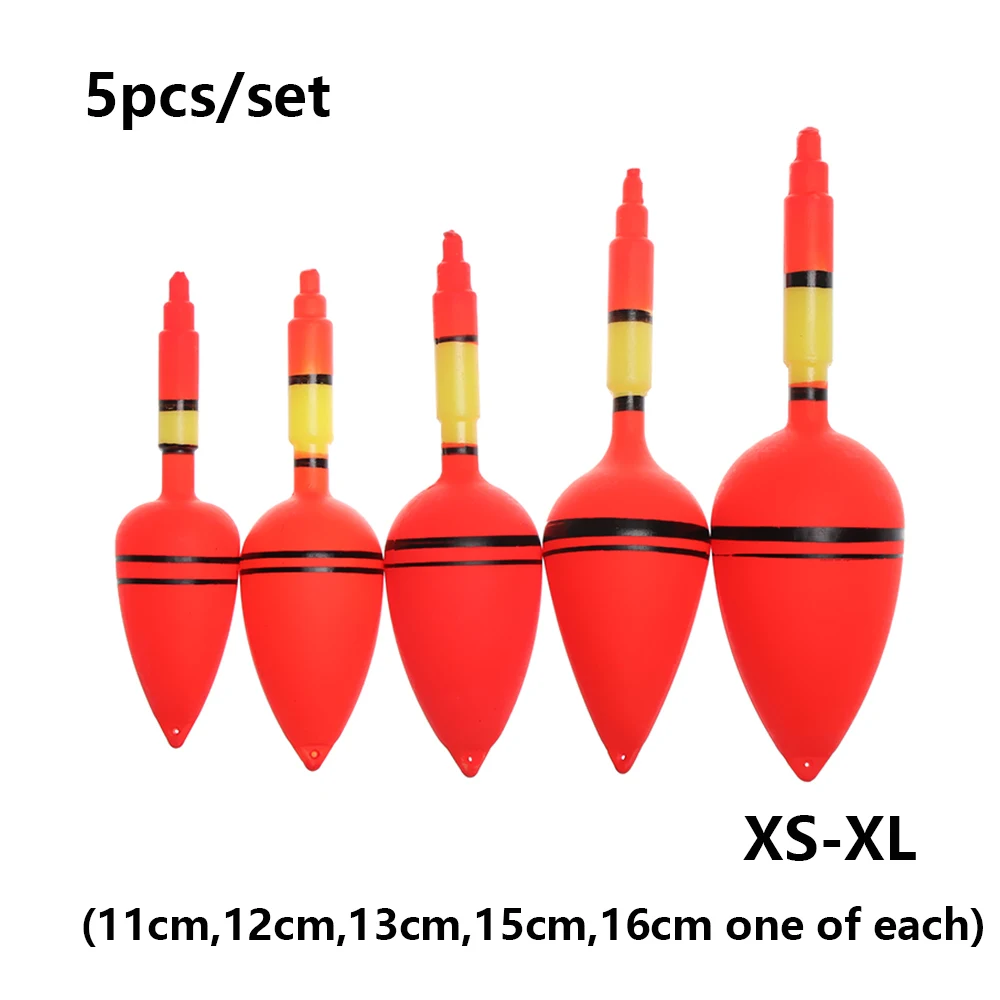XS-XL(5pcs) 5 шт./компл. XS-XL рыболовный поплавок Пластик шарики фиксаторы уход за кожей лица маска буй рукава-крылышки, чтобы напомнить о месте клева рыбы Крючки приманки Lightstick рыболовные снасти для рыбалки - Цвет: XS-XL(5pcs)