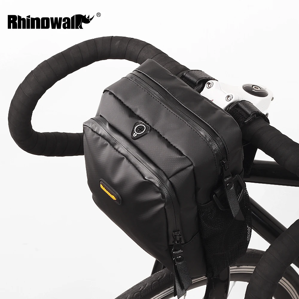 RHINOWALK 4L Bicycle Handlebar Bag Full Waterproof Folding Bike Front Electric Cycling Panniers with Rain Cover |bag pannier|bicycle handlebar