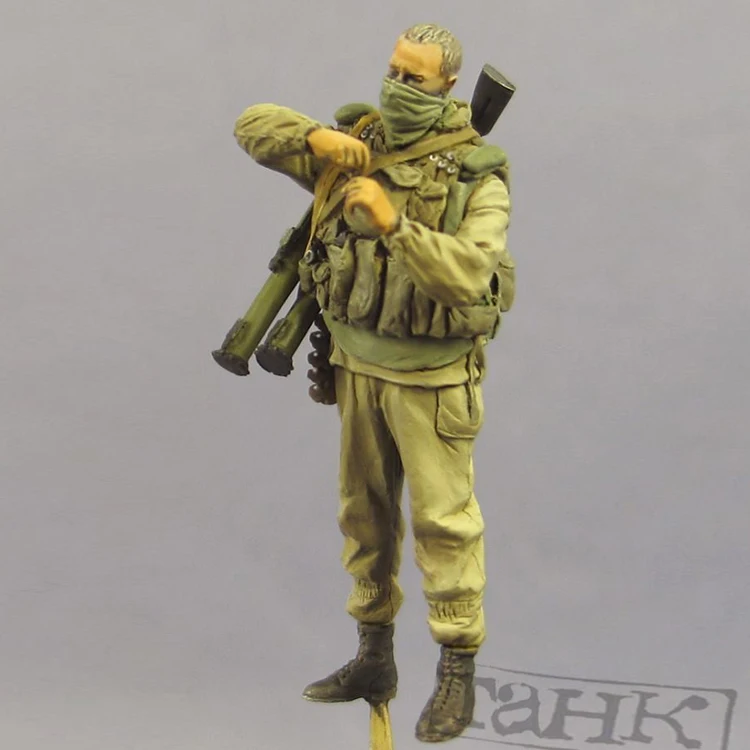 1/35 шкала Неокрашенная полимерная фигура солдат спецназа 2 Коллекция фигурок