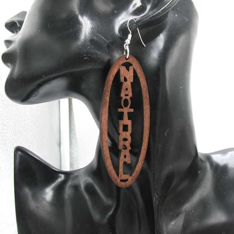 

Natural Word Wood Earrings can mixed 3 colors