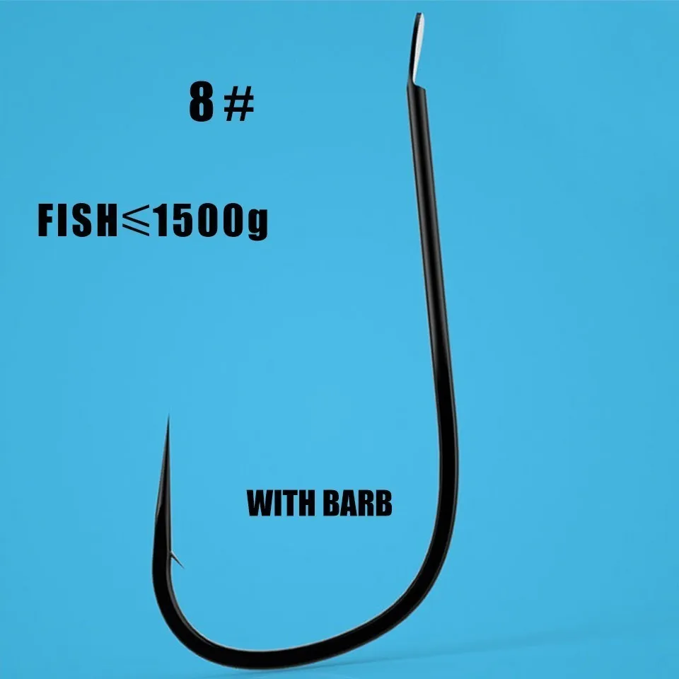 8barb 50pcs/ lots small fishing hooks for panfish perch trout sunfish bluegrill crucian barbed and no barb fishhook for stream fishing - Цвет: 8barb