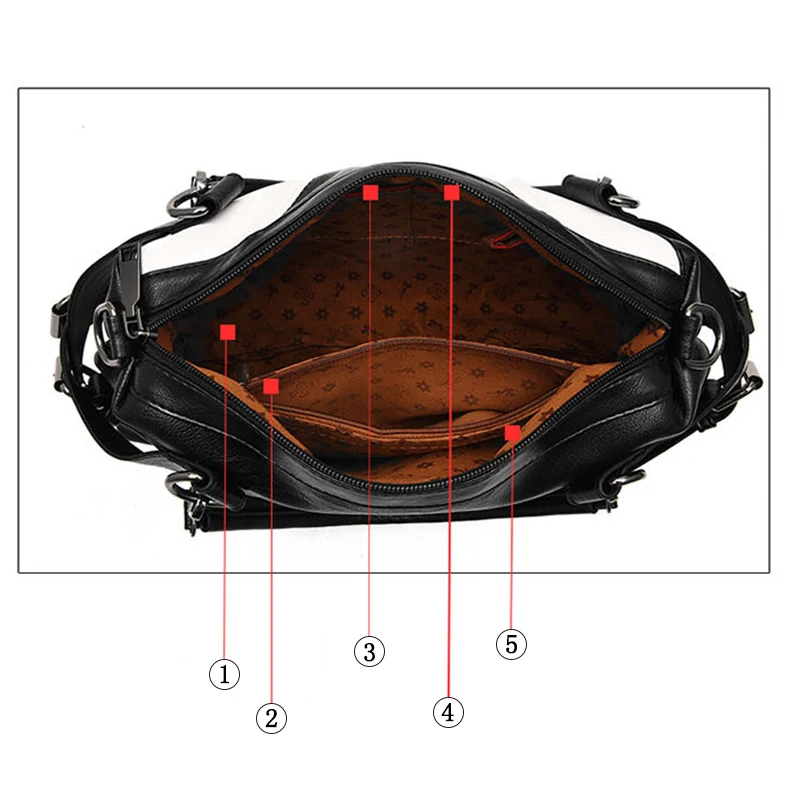 Винтажная женская кожаная сумка на плечо Женская Повседневная для ежедневных
