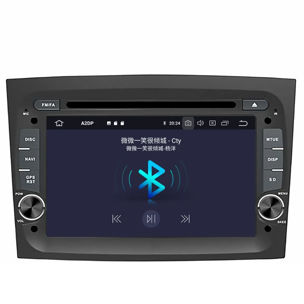 Android 9 Car DVD Player GPS Navigation Headunit for FIAT DOBLO 2016-2018 Auto Stereo Unit Vehicle Multimedia Pad radio tape | Автомобили
