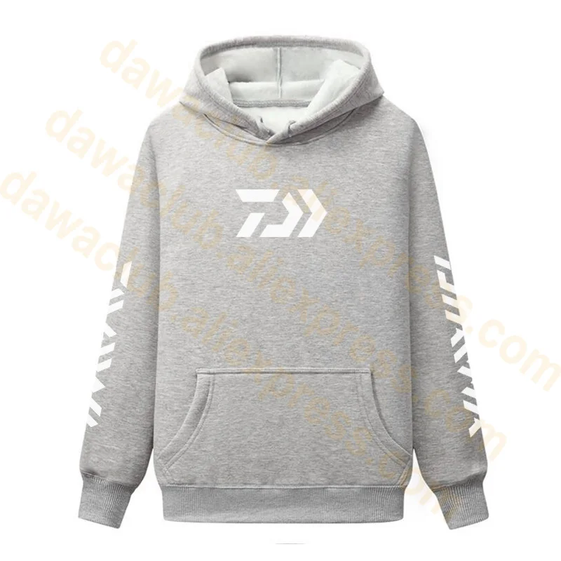 Новинка 2019 зимняя флисовая одежда Daiwa для рыбалки рыболовная куртка с капюшоном