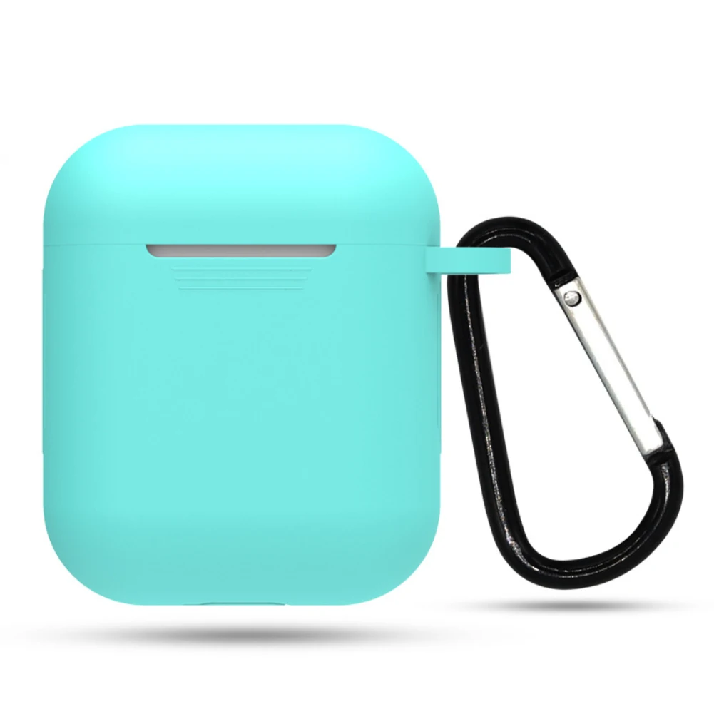 with hook03 1 шт ТПУ силиконовый Bluetooth беспроводной чехол для наушников Защитный чехол для airpods ультратонкий протектор чехол для наушников s - Цвет: with hook03