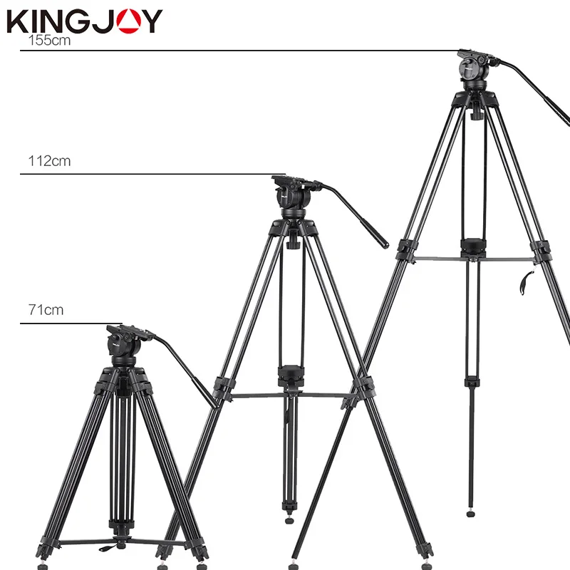 Официальный штатив KINGJOY для фото и видеокамеры VT3510 из алюминия с жидкостным