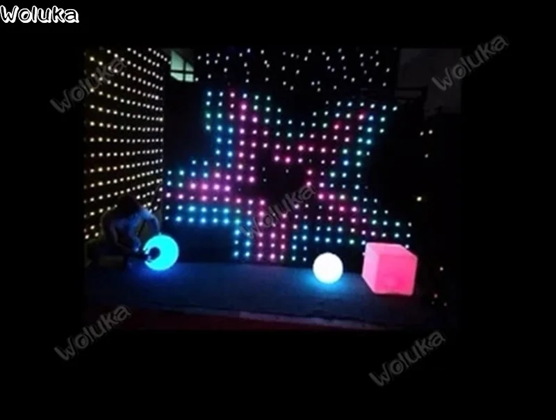 P10 видео занавеска свадебный фон RGB красочный сценическое освещение 2*3 м/3*4 м/3*6 м/4*8