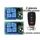 Пульт дистанционного управления EV1527, AC85V-220V МГц, 4 канала, 433 МГц