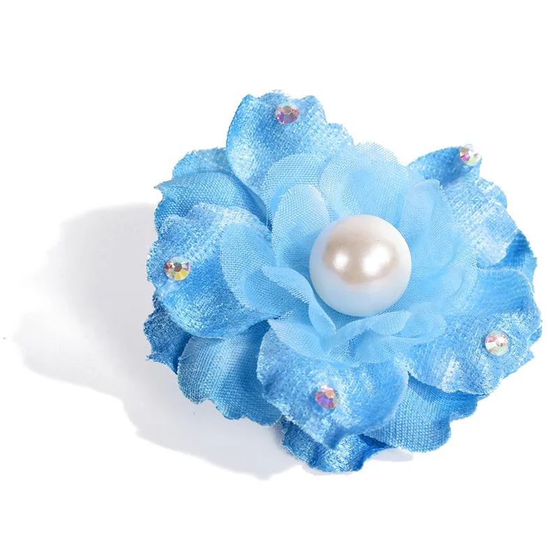 2 Pcs Imitation Pearls Rose Flower Hairpin Clips Headwear Bridal Hair Accessory Jewelry 16 Colors tiara de noiva | Украшения и