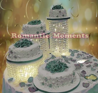 3pcslot wedding cake stand crystal cake holder round crystal cake stand wedding centerpiece