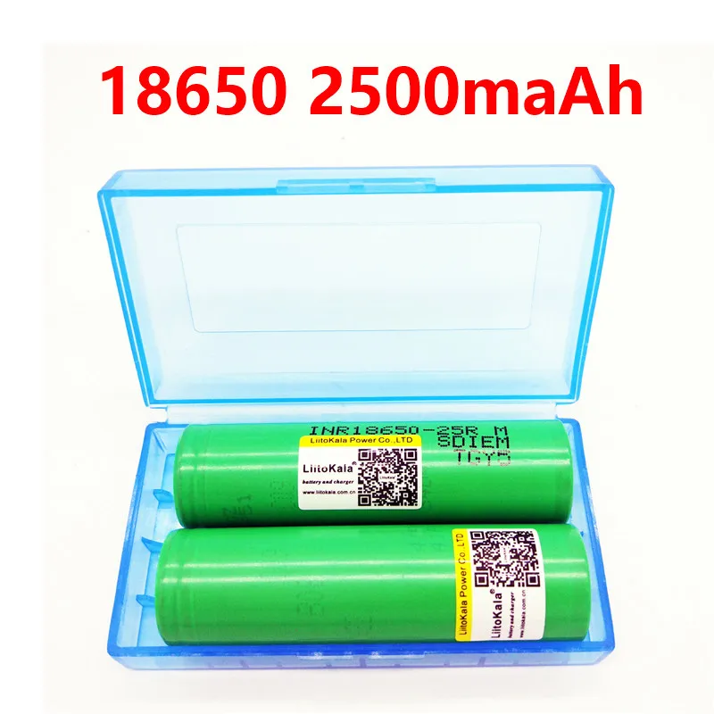 Liitokala 18650 2500mah аккумулятор 3,7 V INR18650-25RM 20A разрядный литий-ионный аккумулятор