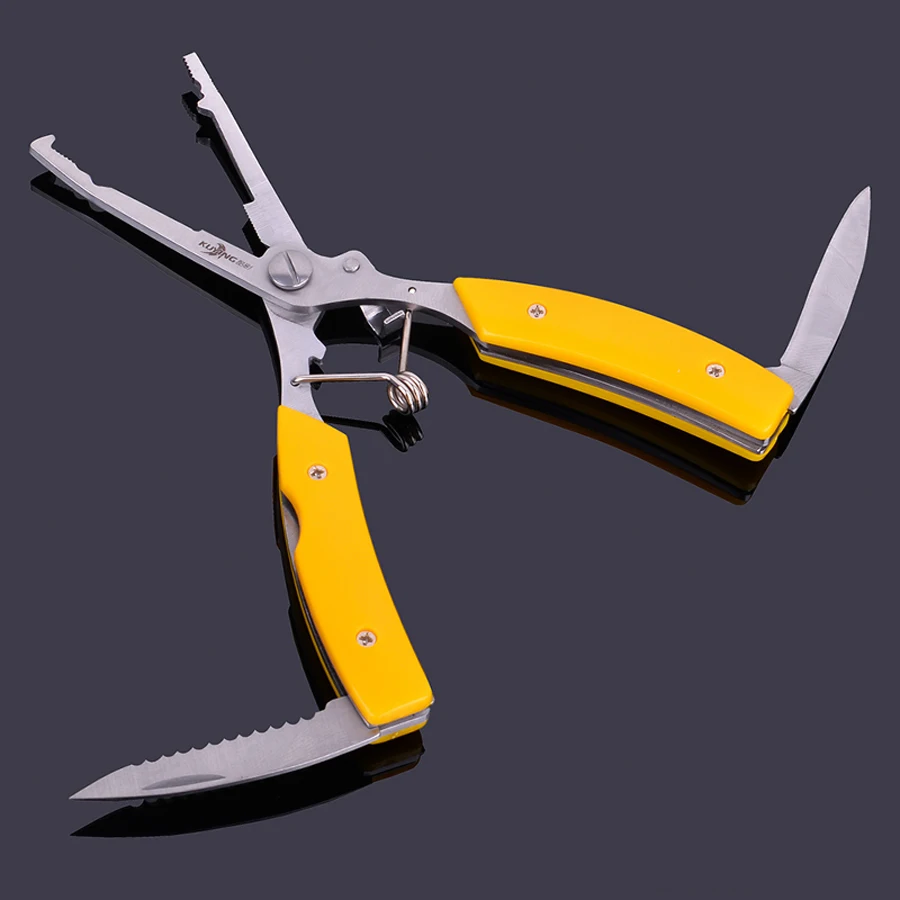

Anzhenji 2017 Stainless Steel Multifunctional Aluminum lure fishing pliers fishing scissors Best Quality tools Fishing Tackle