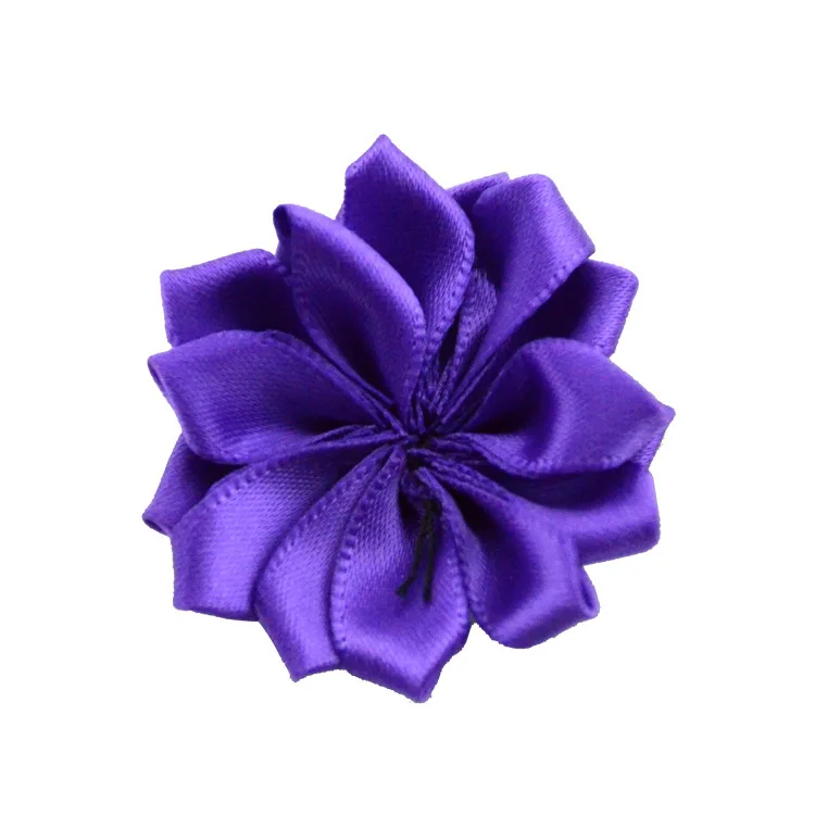 9 Nishine 1," 20 шт./лот 16 Petaled атлас с розочками ленты цветы используются для детей головная повязка для взрослых заколки для волос Diy аксессуары для волос - Цвет: 9