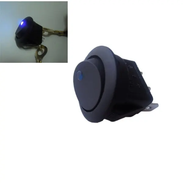 1 шт. синий Светодиодный точечный светильник 12 В для автомобиля лодки круглый