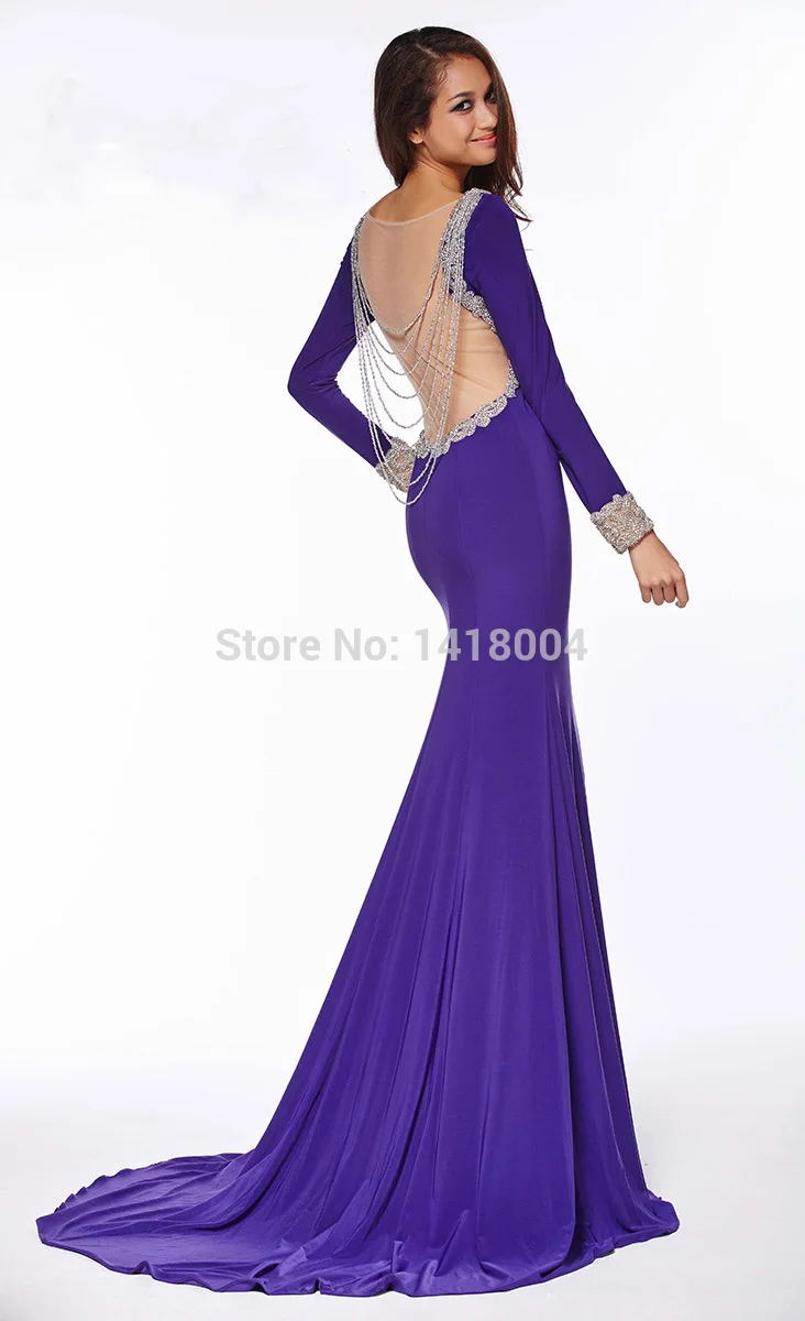 5A-2015 new deep v neck mermaid prom gowns sexy sequins spaghetti strap beading colorful Full evening dress party dresses | Свадьбы и