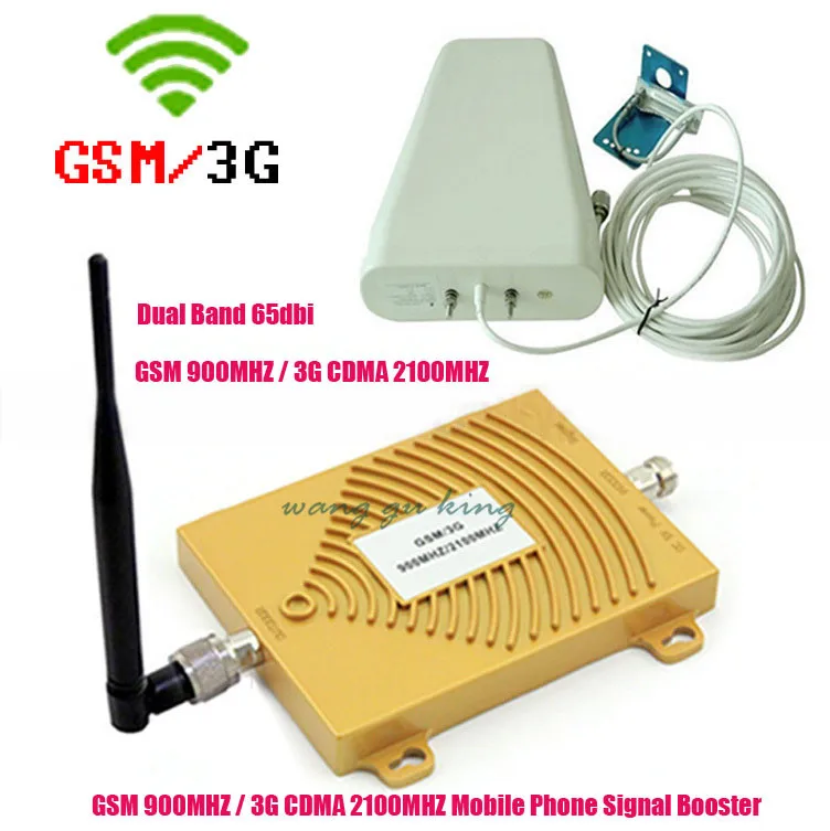 3G повторитель двухдиапазонный GSM 900MHz + 2100MHz WCDMA Полный усилитель наборы для дома