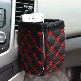 Автомобильный держатель для мобильного телефона серии красного вина кожаная