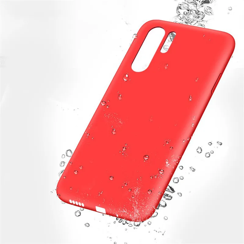 Простой однотонный силиконовый чехол для телефона Huawei P20 P10 P30 Lite Mate 10 20 Pro 20X Case P Smart