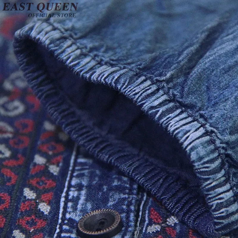 Женское джинсовое платье в стиле ретро винтажное из денима 50 60 х годов KK1109 2018|2016