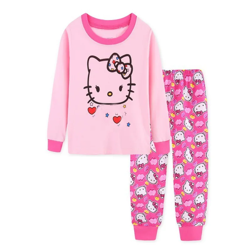 model 26 Детский пижамный комплект; детская Рождественская одежда для сна; домашняя пижама для мальчиков; одежда с героями мультфильмов для девочек; Костюм Пижама; детская одежда для сна из От 2 до 7 лет хлопка - Цвет: model 26