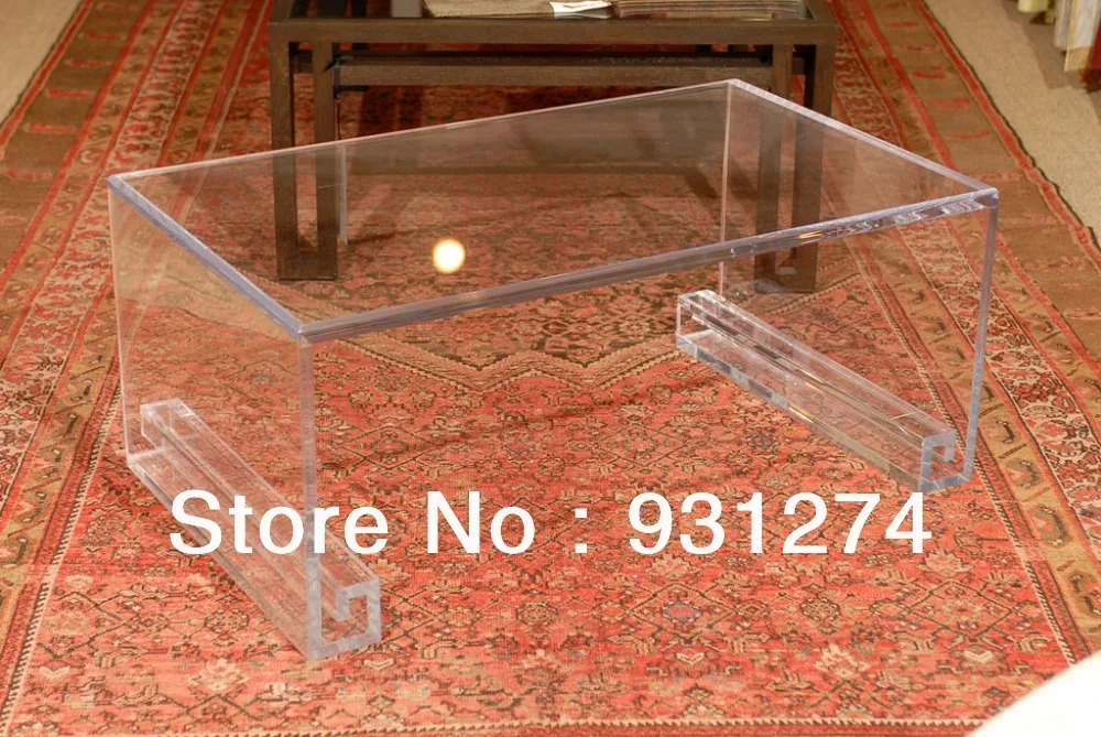 

Transparent Acrylic Lucite Coffee Table,Perspex Living Room Furniture