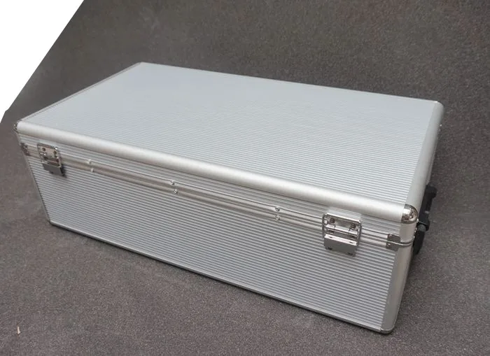 Алюминий frame футляр для инструментов toolbox 750 штук коробка компакт-дисков сплавный