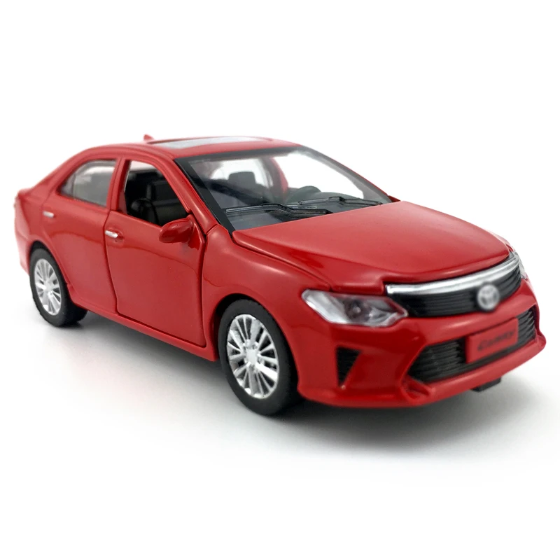 Литой автомобиль из сплава, 1:32 весы, модель автомобиля TOYOTA Camry, коллекционная игрушка, автомобиль со звуком и светильник