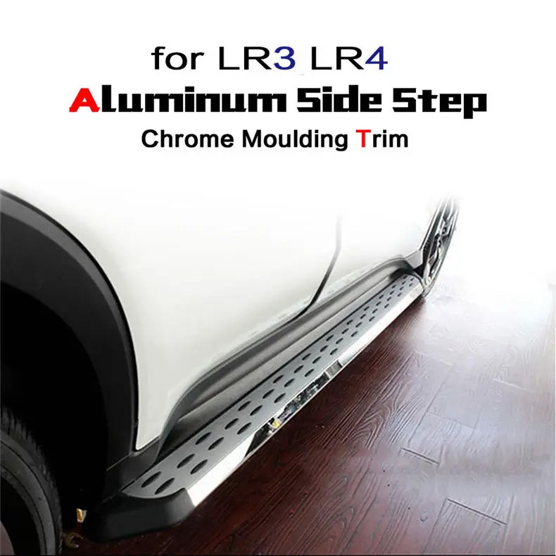 Боковая подножка Nerf bar подходит для Land Rover Discovery 3 4 LR3 LR4 2004 2012 2013 2014 2015 2016|side step nerf