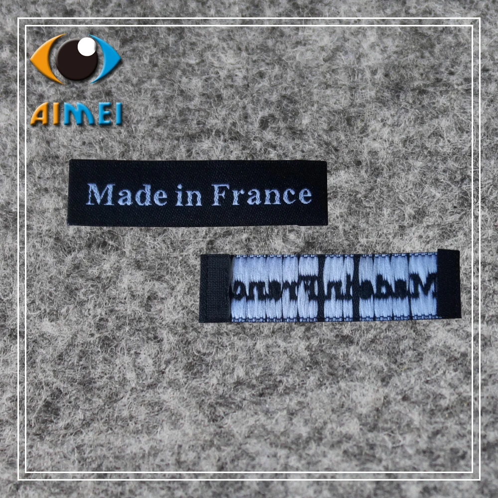 Бесплатная доставка 100 шт./лот изготовленные во Франции этикетки для одежды
