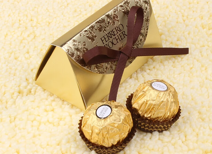 Бесплатная доставка 50 шт. коробка для конфет Ferrero Rock свадебные сувениры подарок