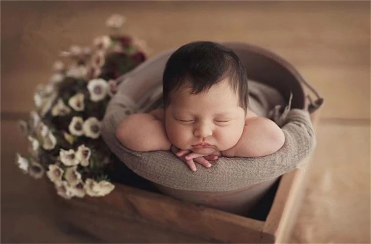 180*40 см стрейч детские фото обертывания одеяло хлопок новорожденных фотографии ткань аксессуары пеленать