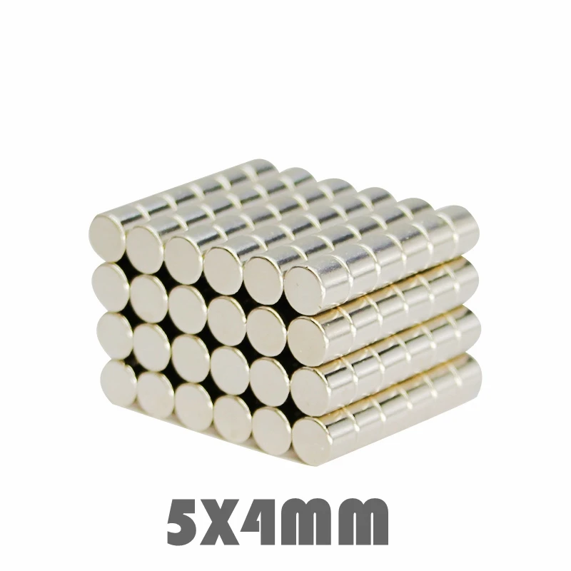 50/100/200 шт N35 Неодимовый Магнит 5x4 мм супер сильный Круглый Мощный магнит