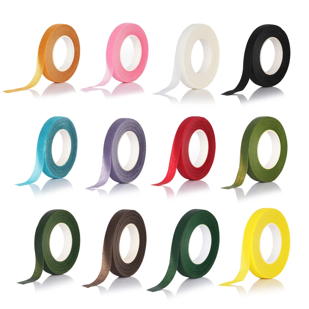 Красочные цветочные Стволовые васи ленты корсажи Buttonhole искусственный цветок