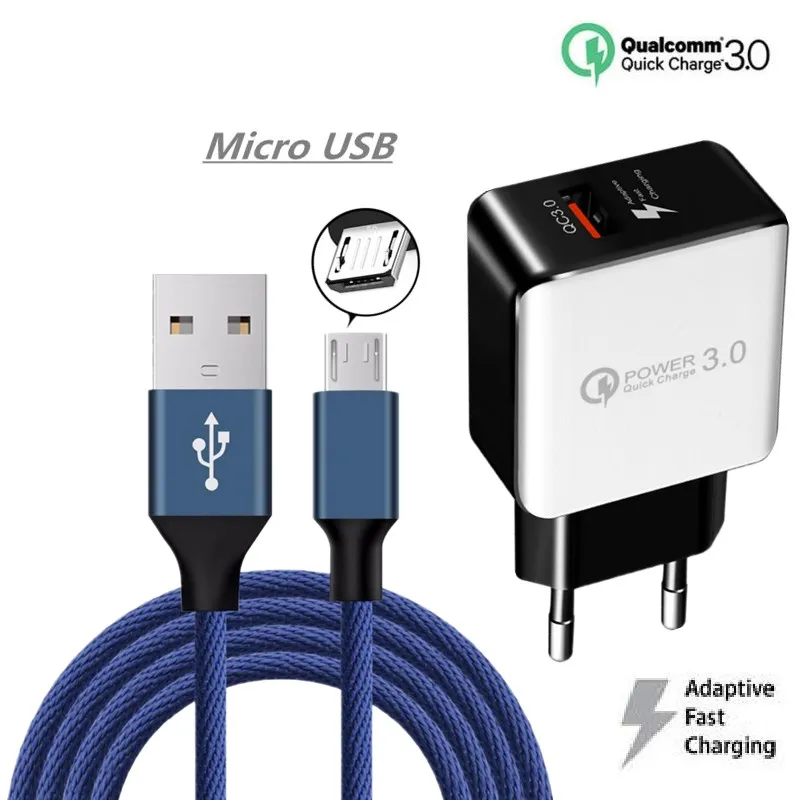 Настенный адаптер для Samsung Huawei Xiaomi MOTO LG ASUS ZB631KL ZB633KL быстрая зарядка 3 0 быстрое