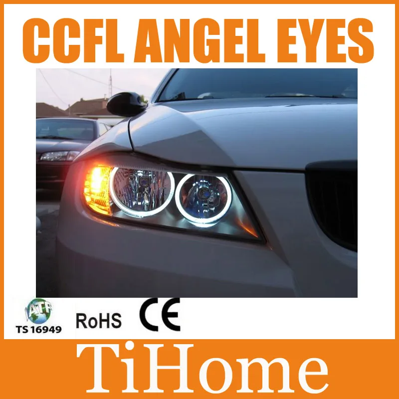 Бесплатная доставка CCFL глаза ангела для BMW E90 кольцо без проектора светильники