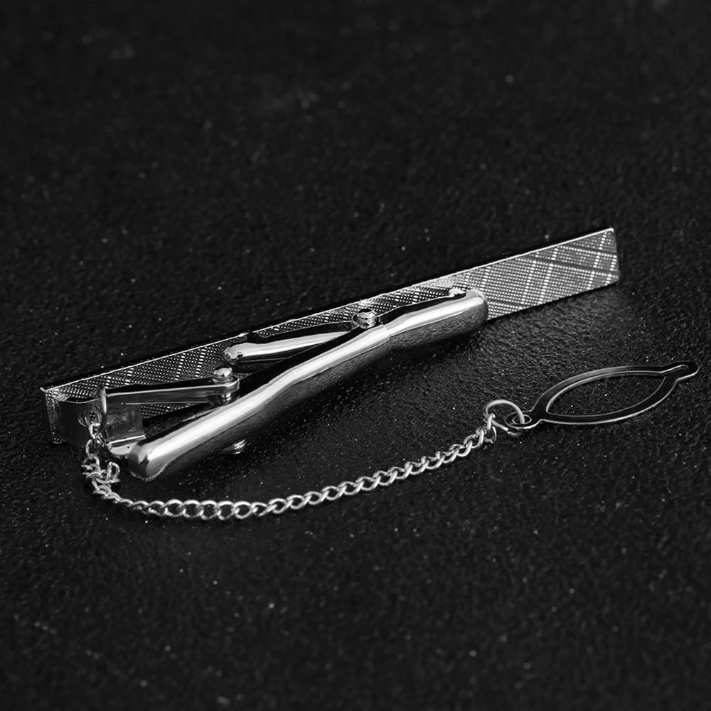 1 шт. мужской металлический зажим для галстука из Сплава Модный Серебряный