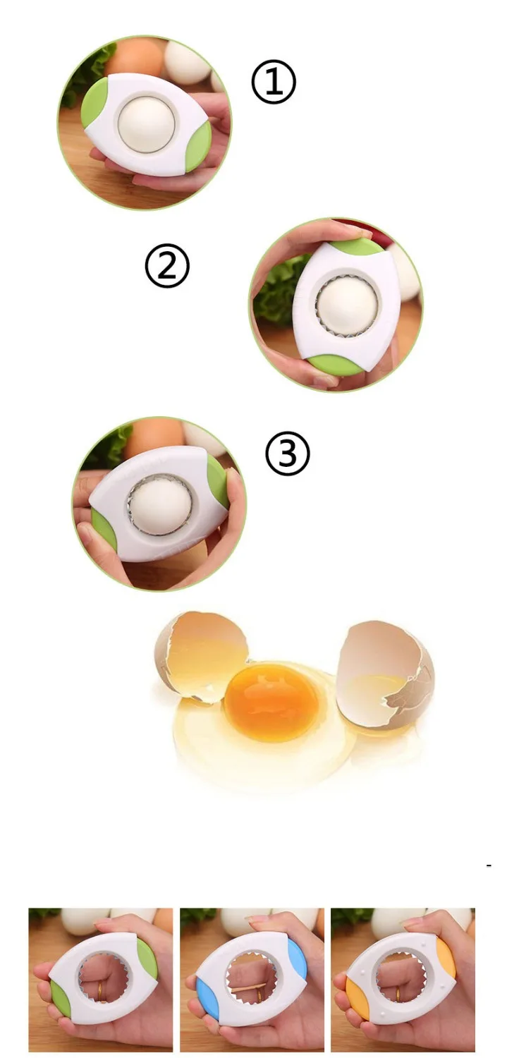 Serrated Blade Boiled Egg Opener Shell Remover Peeler Cracker Topper Cutter Cookware Set Kitchen Baking Accessories | Дом и сад