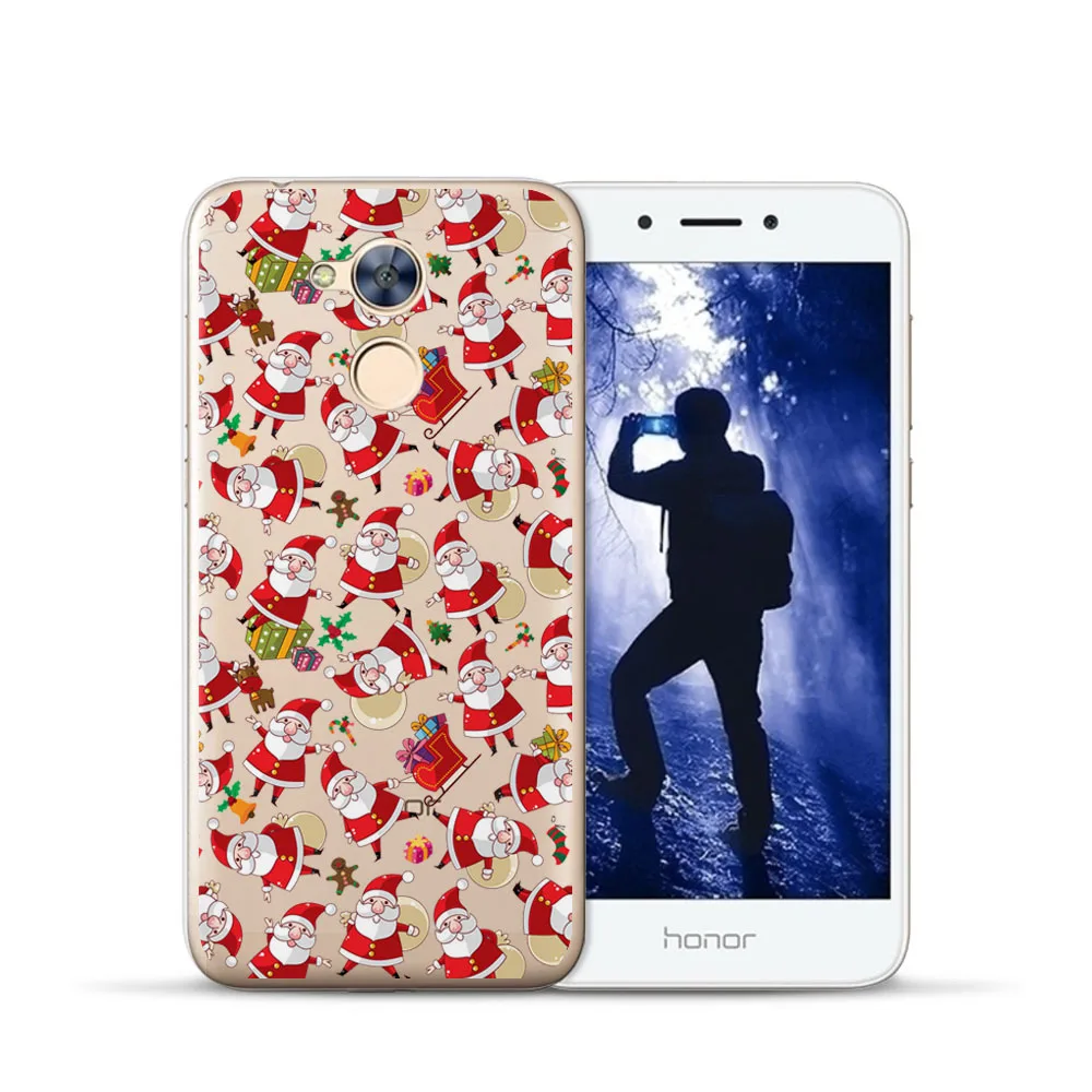 Снежинки чехол для Fundas Huawei Honor 6a случае Новые поступления прозрачный ТПУ Телефон