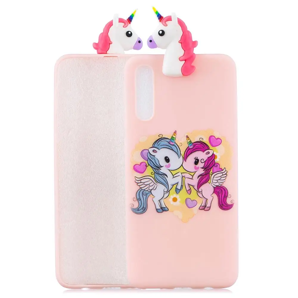 Для samsung A10 A20 A30 A50 Coque A40 A70 чехол силикон для samsung Galaxy A50 чехол M10 M20 M30 3D милый мягкий силиконовый чехол с рисунком из мультфильма из термопластика чехол