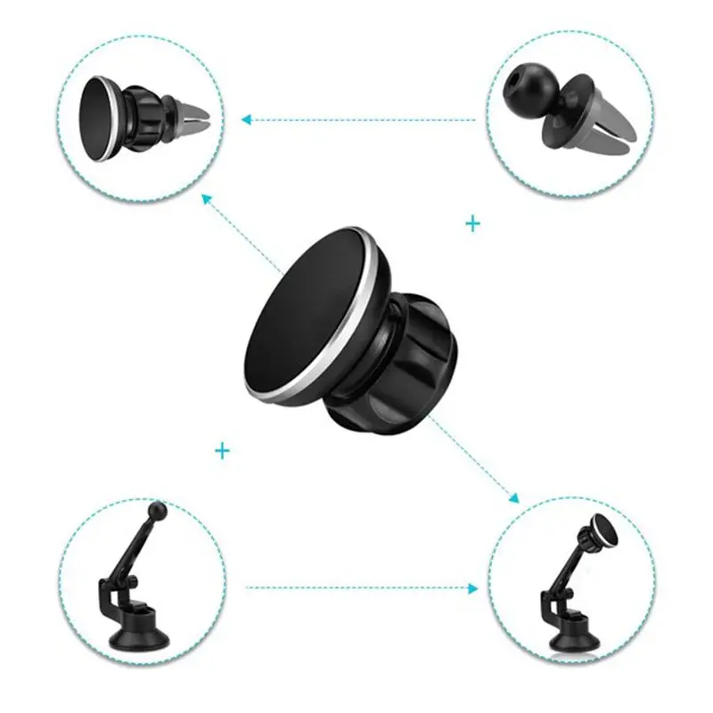 Bakeey 2 in 1 for Phone universal Magnetic car Holder Air Vent Holdes stands Suction Bracket Hand for-iPhone Samsung /xiaomi | Мобильные