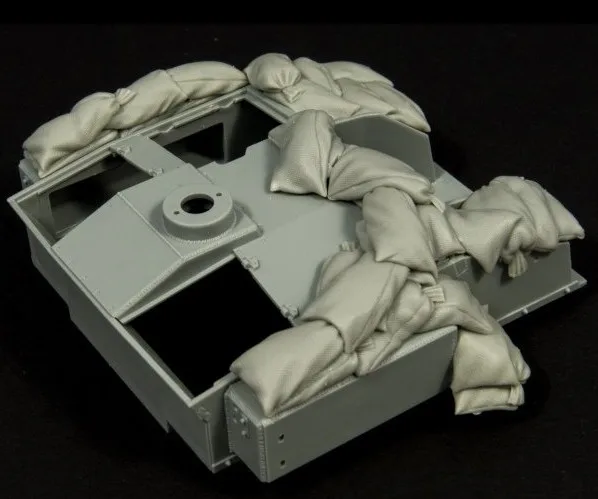 Немецкая штурмовая пушка в масштабе 1/35 песчаные мешки модель из смолы Второй