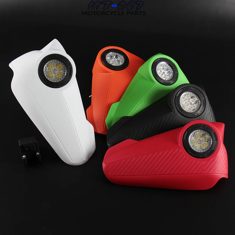 

Five colors Vision Led Handguards with light For KTM CRF YZF KXF RMZ KLX EXC Motorcycle Motocross Pit Dirt Bike Off road Enduro