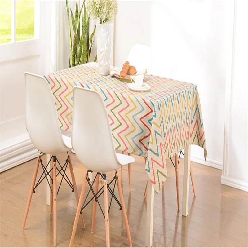 Бесплатная доставка хлопковая полоса кофейный чай скатерть покрывало для