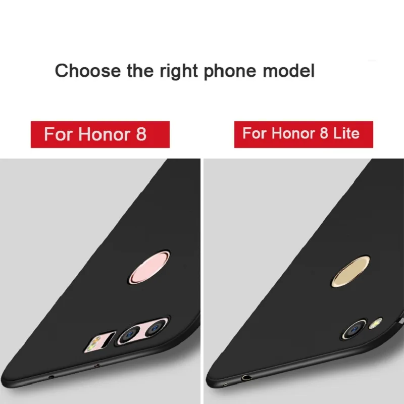 Чехол CAPSSICUM для Huawei Honor 8 / Lite/9/10 мягкий матовый чехол из ТПУ гибкая тонкая гелевая