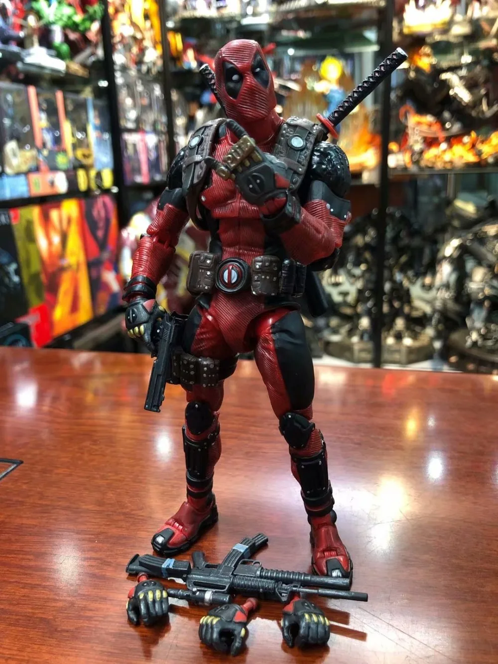 EPIC Marvel Дэдпул супер Poseable конечная фигурка игрушка кукла рождественский подарок