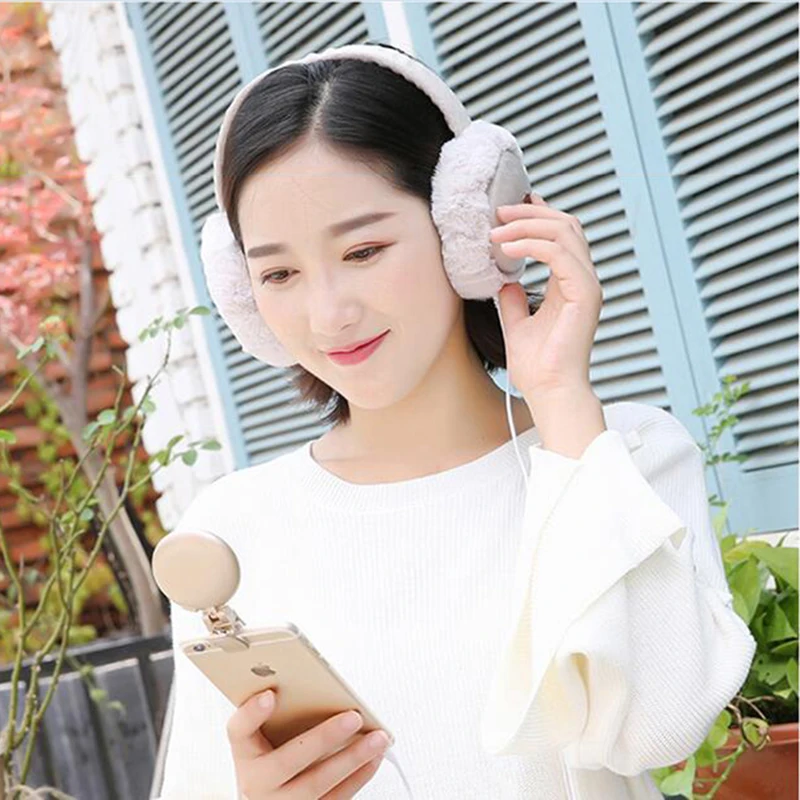 Портативный Плюшевые Мужской Женская зимняя обувь Earmuff теплый наушники леди