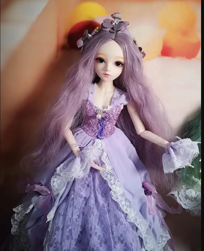 1/3 1/4 1/6 BJD SD Девушки Длинные волны парик высокой температуры