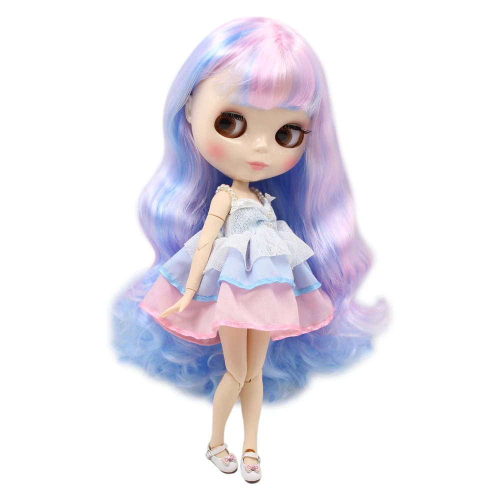 Кукла Blyth ICY DBS с обнаженными суставами единорогом смешанные цвета длинные